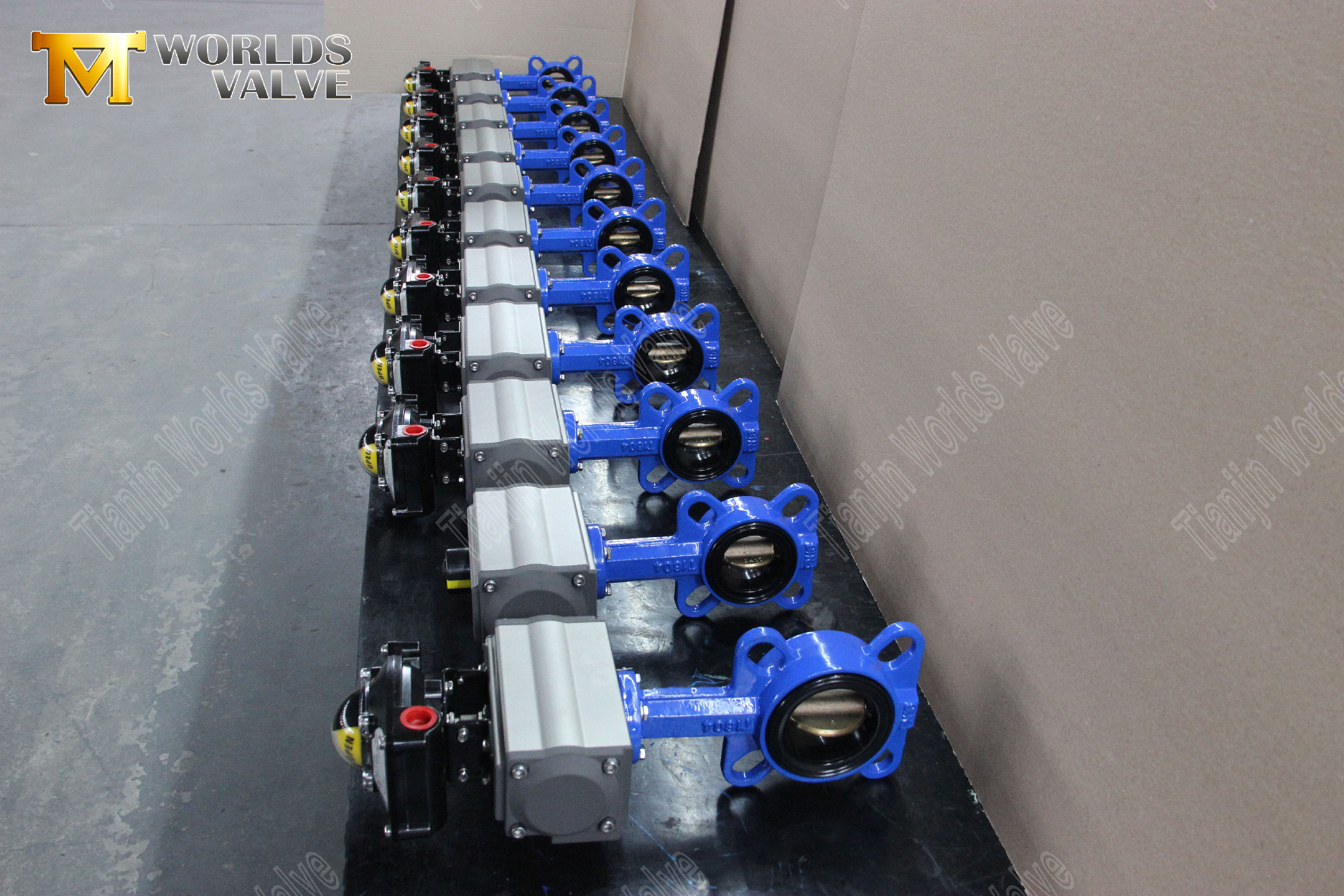 Pneumatische Kontroll-Wafer-Butterfly-Valves-mit-begrenztem Switch-1