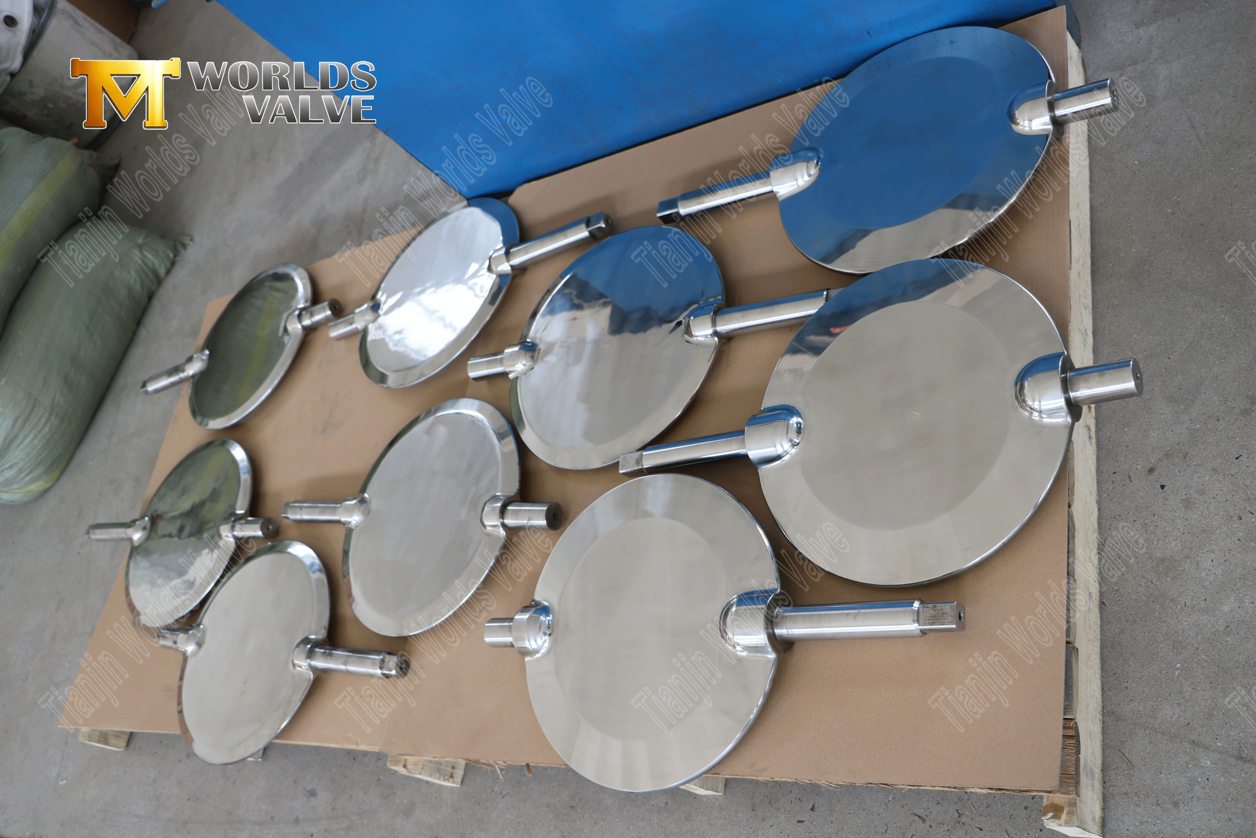 Absperrklappe mit PTFE-Auskleidung, polierter Scheibe und pneumatischem Antrieb-1 (10)