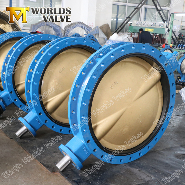 Schmetterlingsventile mit B148-Aluminium-Bronze-Disc-Doppelflansch u Typ