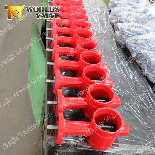 EPDM-Gummibeschichtungs-Scheibennut-Absperrklappe PN10 PN16