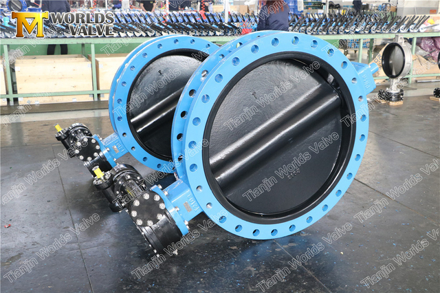 Absperrklappe mit U-Profil und HALAR-Lackierscheibe