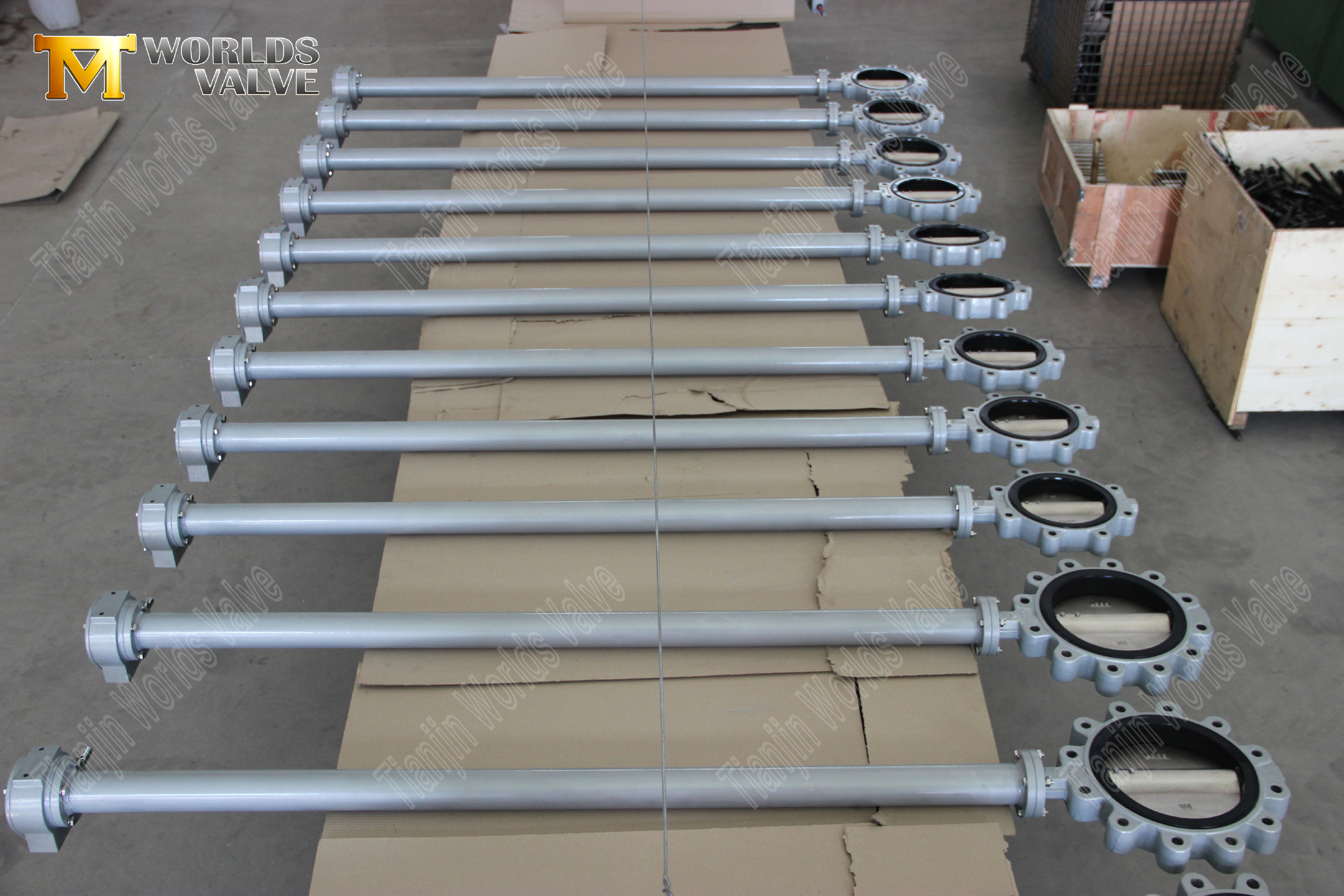 Verl&auml;ngerte Steme-Lug-&-Tapped-Butterfly-VALVE-With-Hand-Lever-Aktuation-Direkt-montierte Isolation-2- (1)