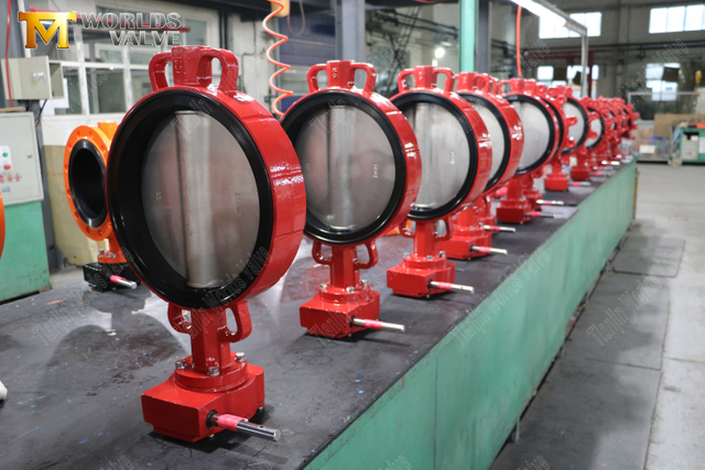 Hersteller von Schmetterlingsventilen - Wafer -Rücksitz -Schmetterlingsventil mit Zahnradbetreiber