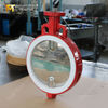 Absperrklappe mit geteiltem PTFE-Sitz und CF8M-Scheibe