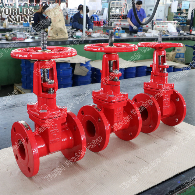 Steigender Schaft Gusseisen-Gummi-Keilschieber für Niederdruck