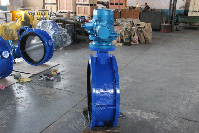 Motorisierte Schmetterlingsventile - Doppelgeflansches Schmetterlingsventil mit elektrischem Stellantrieb