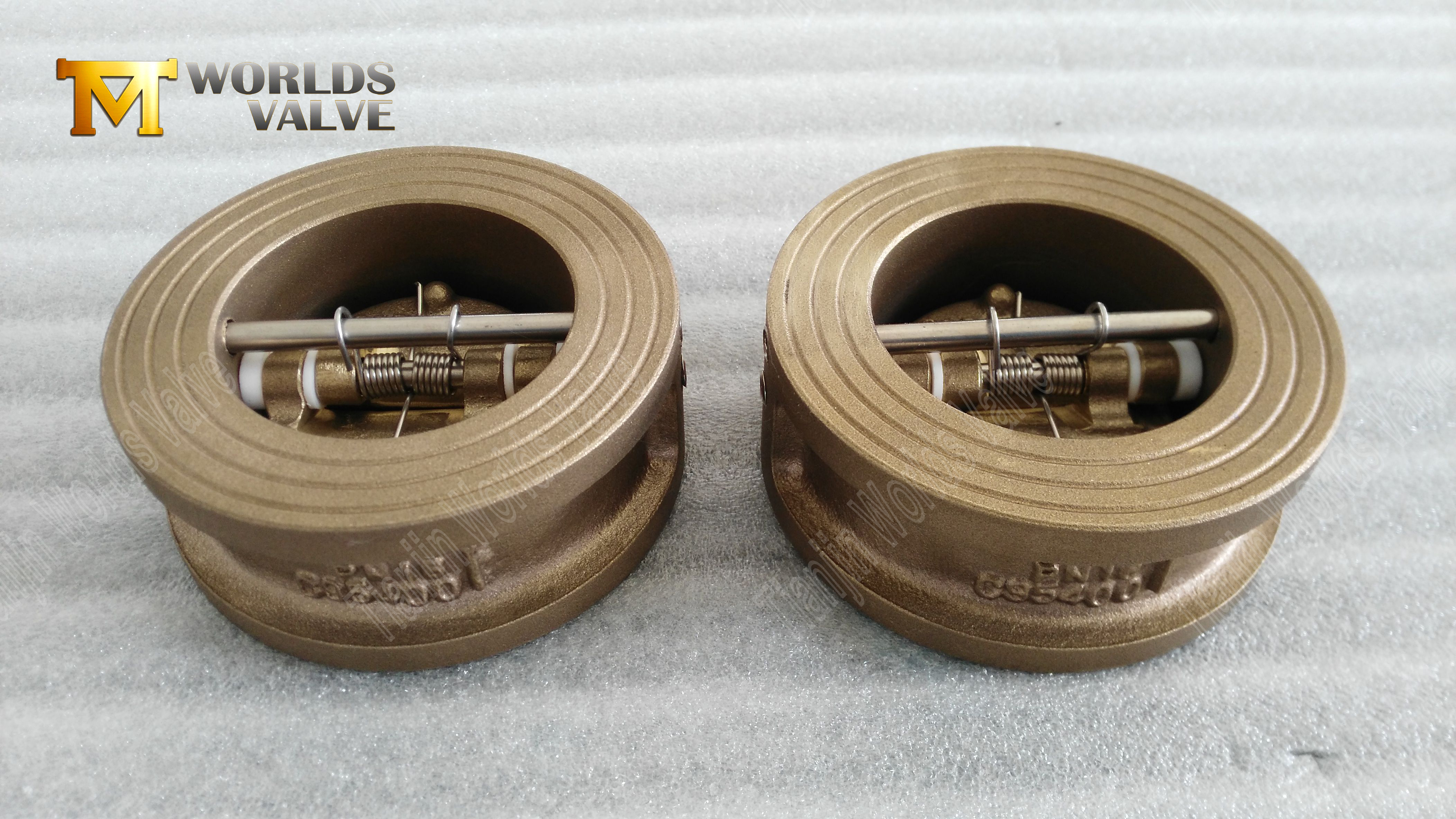 Hochdichtungsleistung Aluminiumbronze Dual Plattenpr&uuml;fventil-3