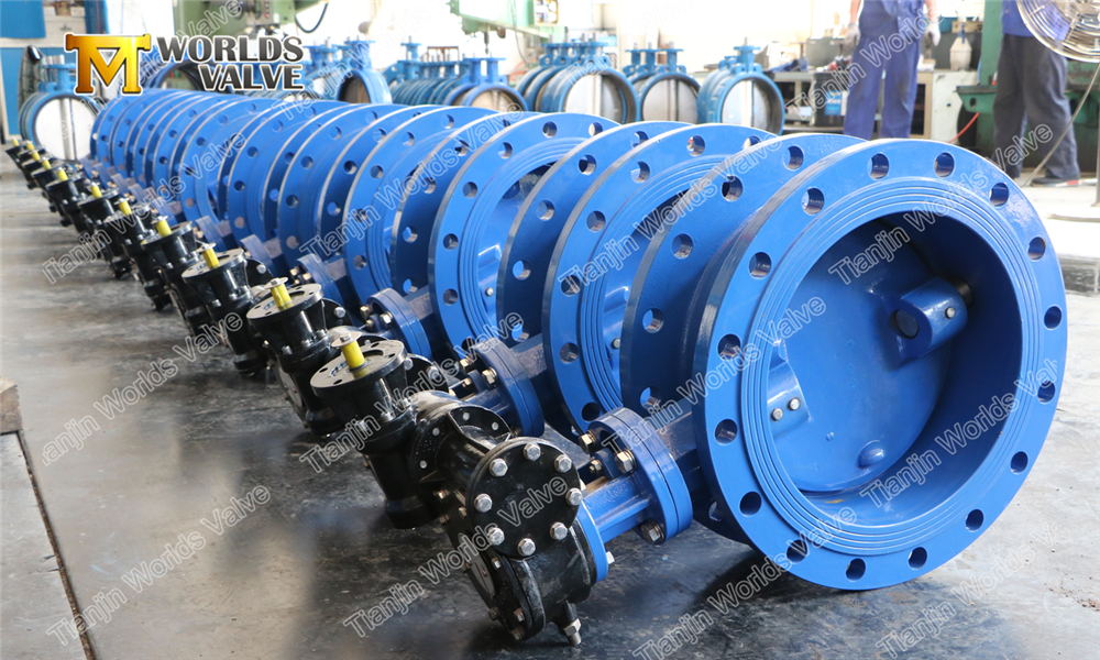 3 A536 A395 GJS400 GJS500 GGG40 GGG50 Duktiler Eisen exzentrische Schmetterlingsventil