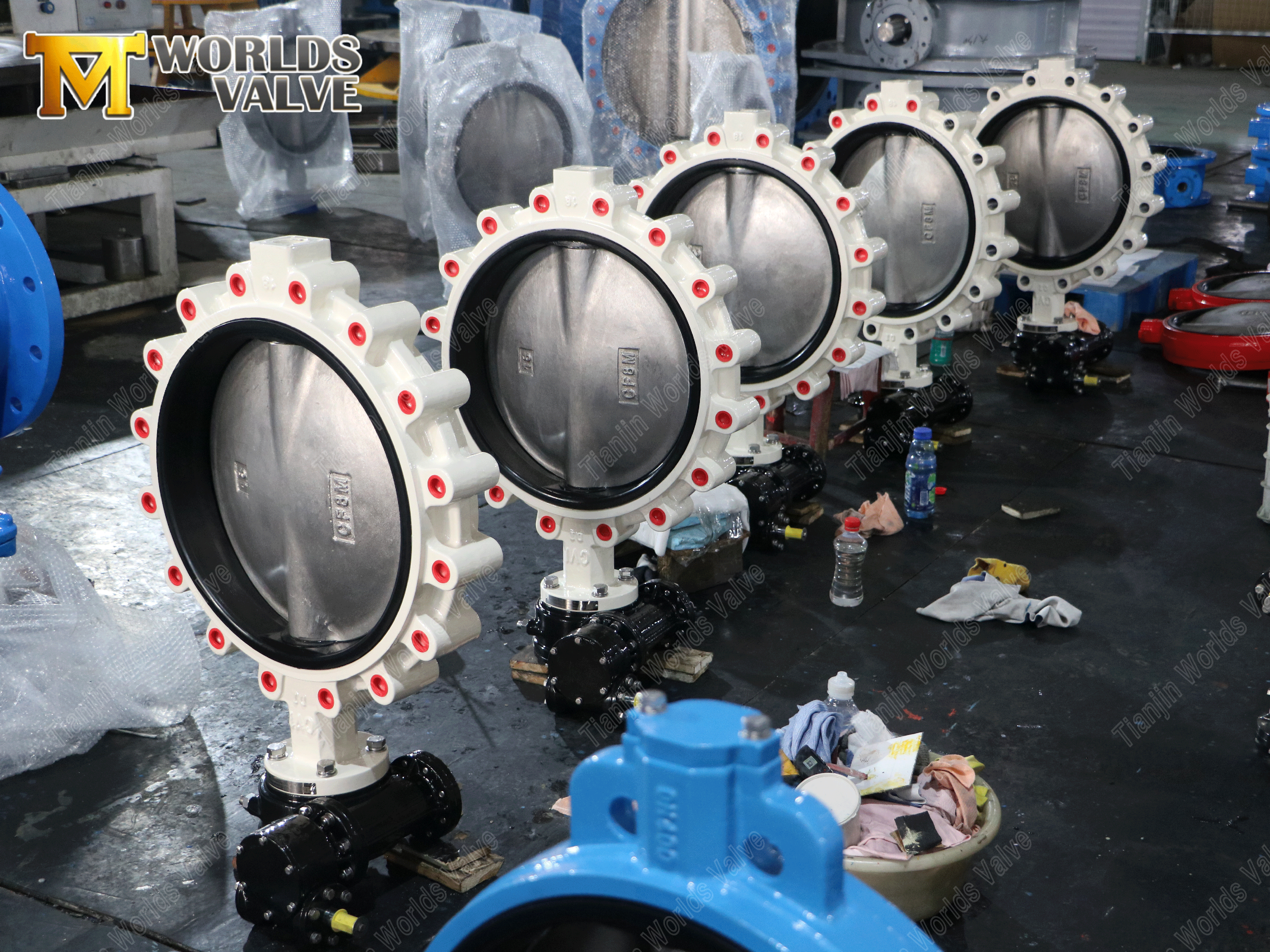 Schmetterlingsventil-1 vom Typ Wurmgetriebe Schlepper