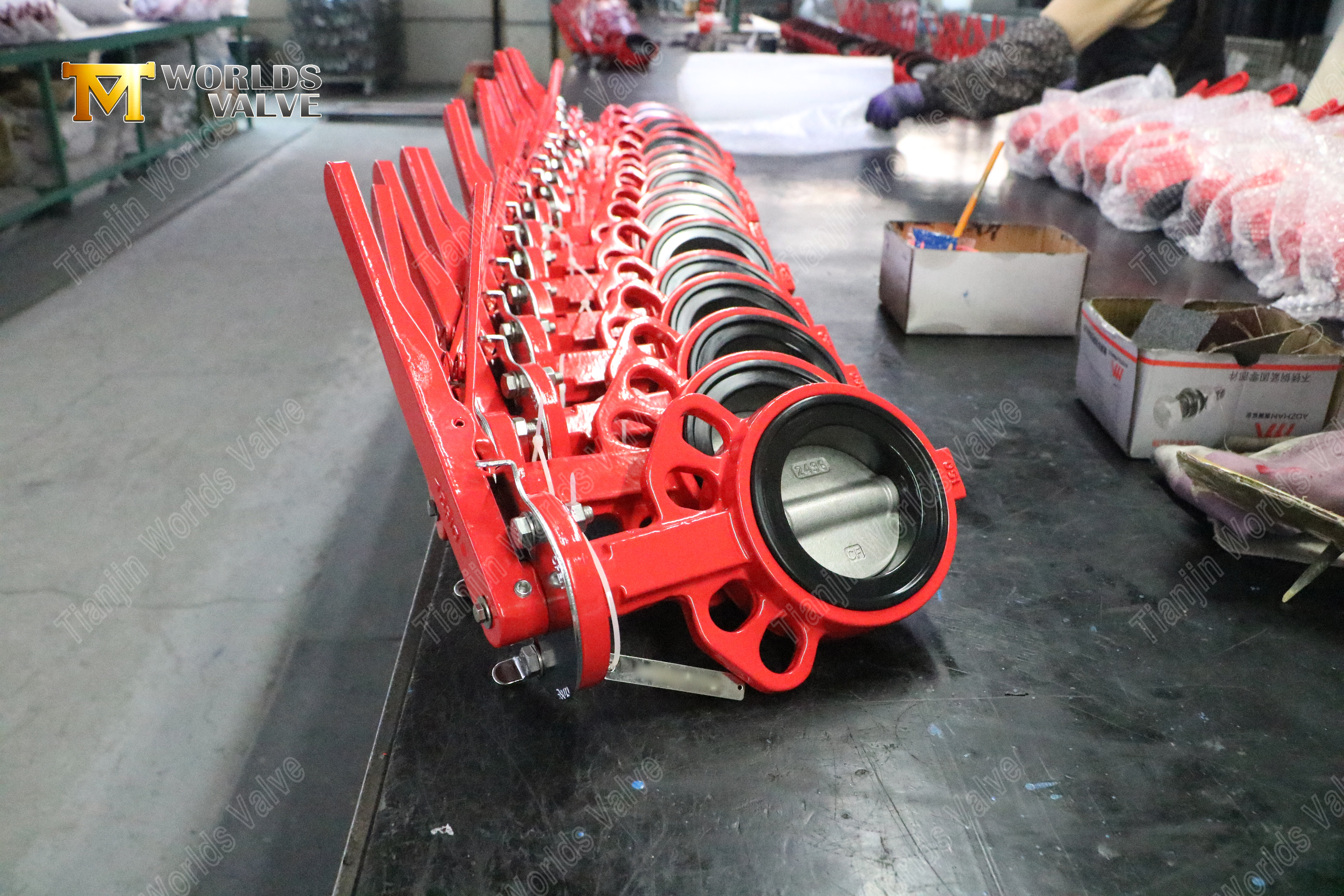 Handhebel-Wafer-Absperrklappe, manuelle Schnellbedienungsl&ouml;sung (6)