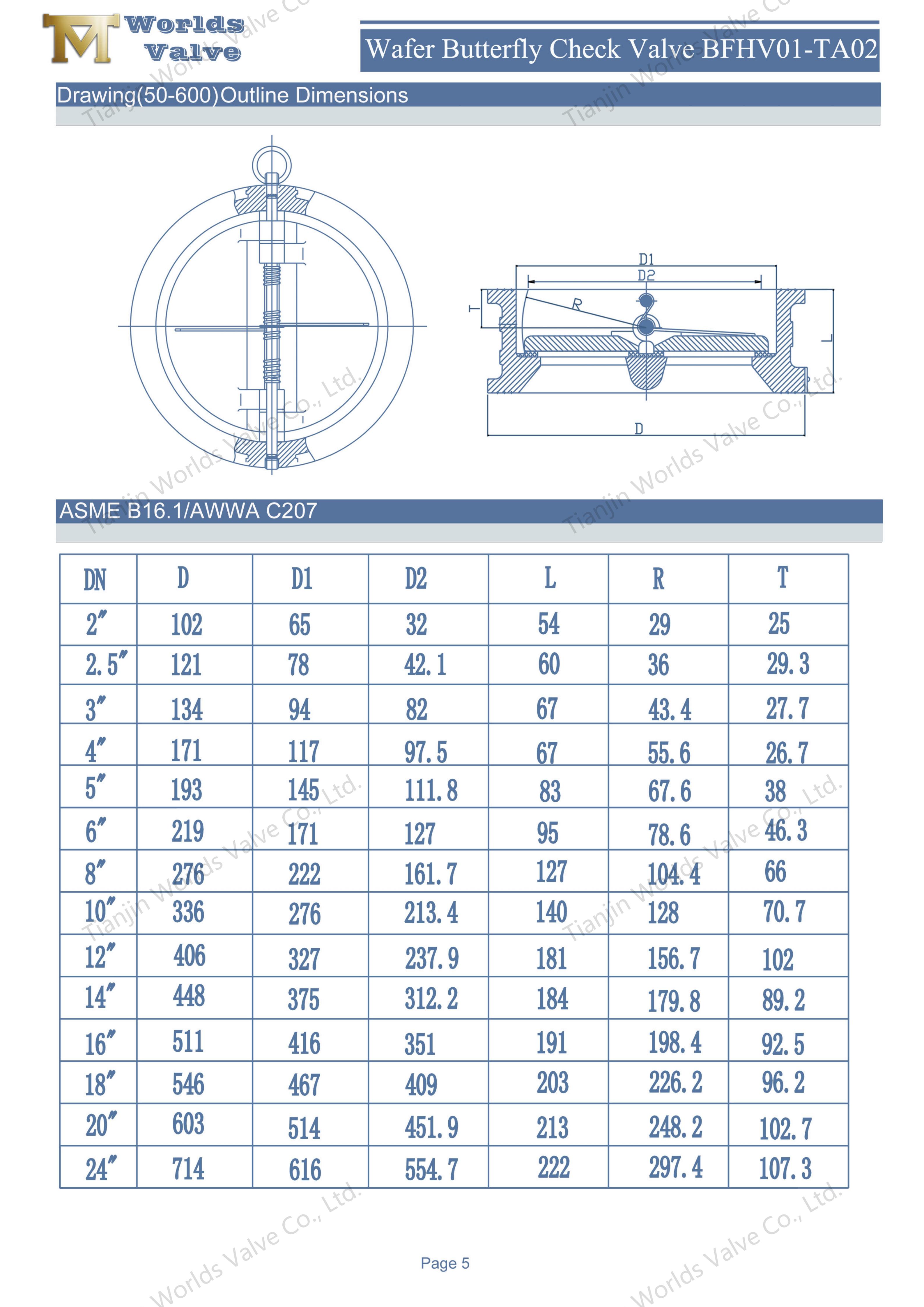 Doppelplatten-R&uuml;ckschlagventil aus Edelstahl mit Scheiben aus C954-Legierung (9)