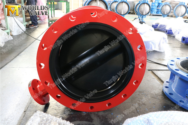 OEM vollgummibeschichtete Doppelflansch-Absperrklappen
