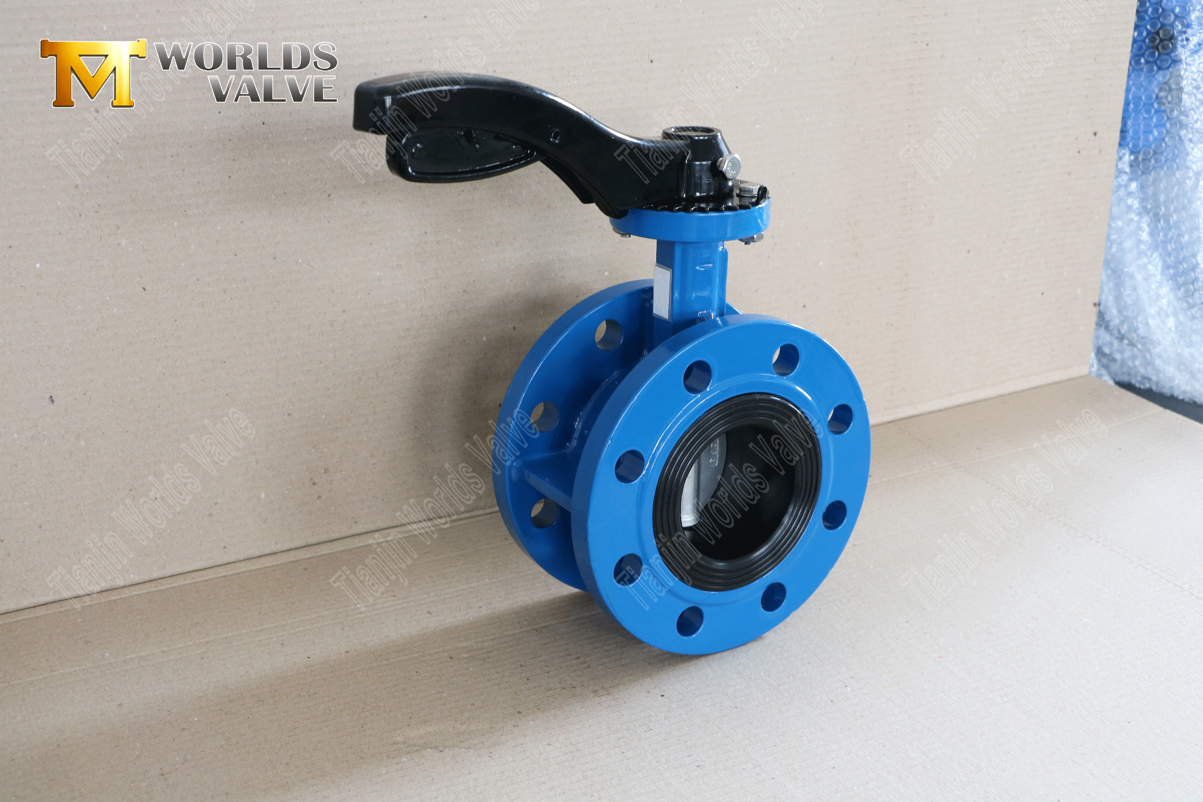 Konzentrisch-vulkanische Sitzplatte-Butterfly-Valve-mit-Aluminium-Hand-Lever- (5)