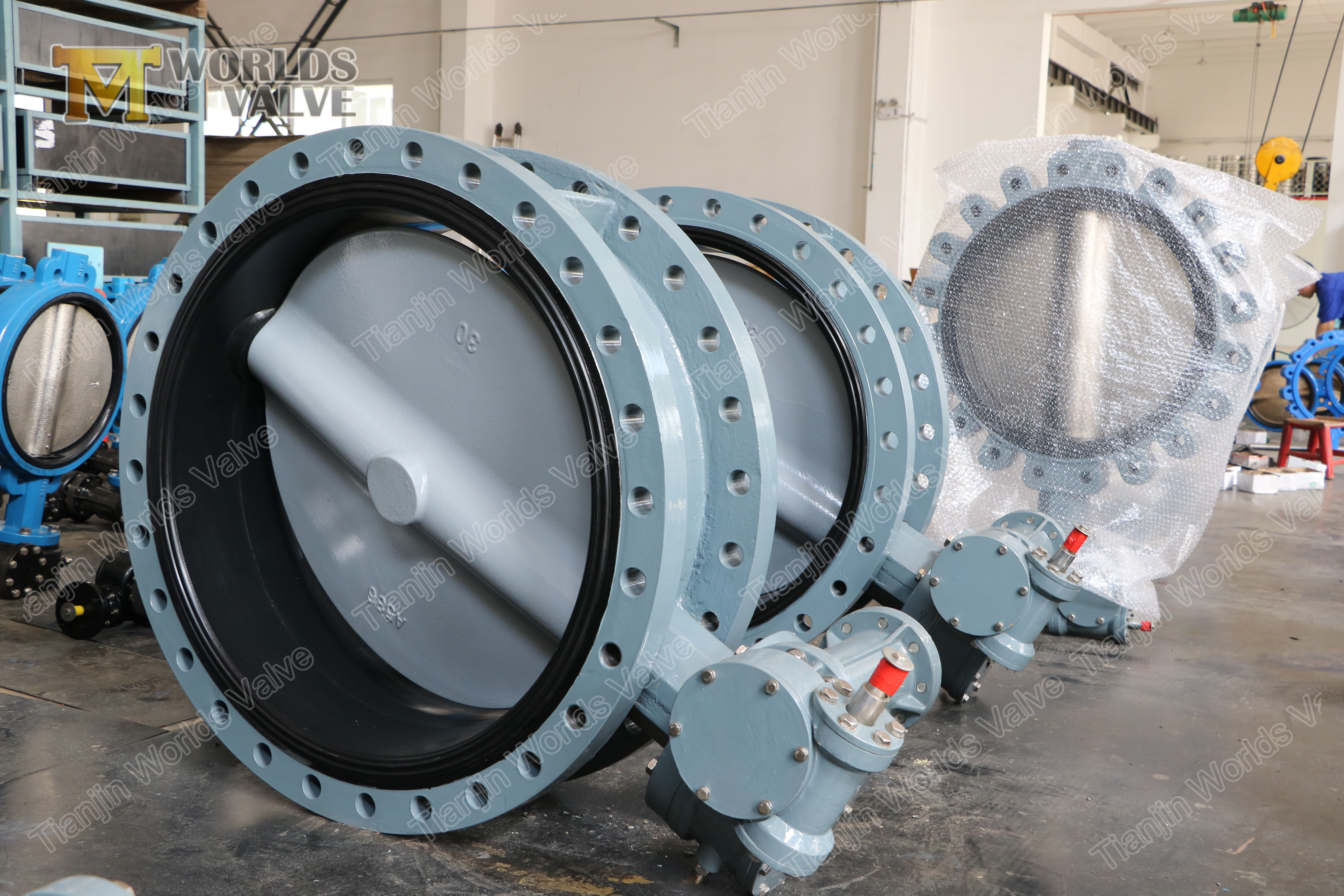 3 A536 A395 GJS400 GJS500 CF8 CF8M Duktiler Eisen-Schmetterlingsventil,