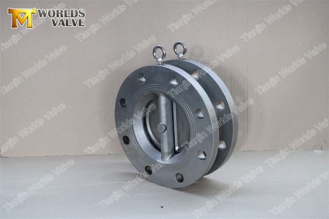 Doppelflansch-Doppelplatten-Rückschlagventile aus Edelstahl