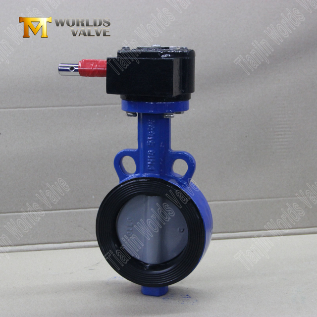 Wafer -Schmetterlingsventil mit Nylonscheibe & WCB -Körper | Kostengünstige Korrosionsbeständigkeit