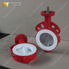 Absperrklappe mit geteiltem PTFE-Sitz und CF8M-Scheibe