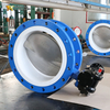 PTFE -Sitz- und Edelstahl -Scheibenscheiben -Flansch -Schmetterlingsventile
