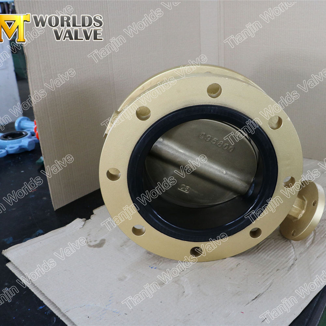 Doppelflansch-Absperrklappen vom konzentrischen Typ aus Aluminiumbronze PN10 PN16 Class150 TableD TableE
