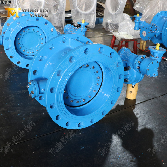 Doppelversetzt PN25 Schmetterlingsventil mit Doppelflansch- und Zahnradbetreiber | Hochleistungs -Industrieflusskontrolle