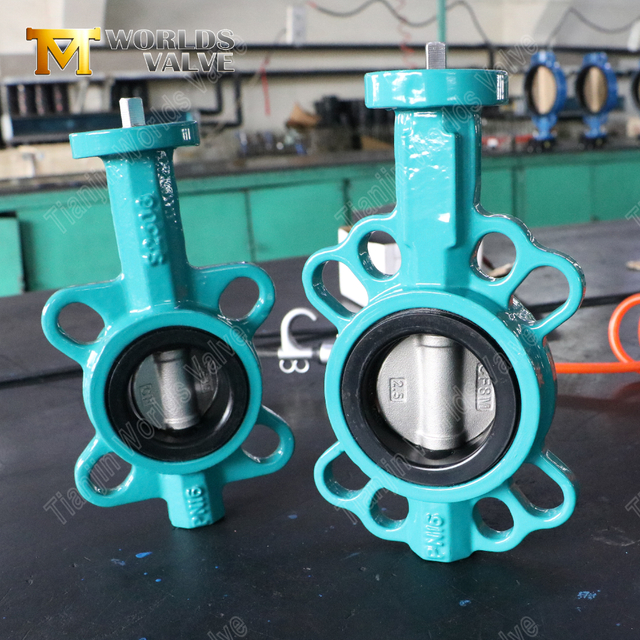 Absperrklappe aus duktilem Gusseisen mit Gummisitz und SS-Scheibe | Kostengünstige Industrielösung