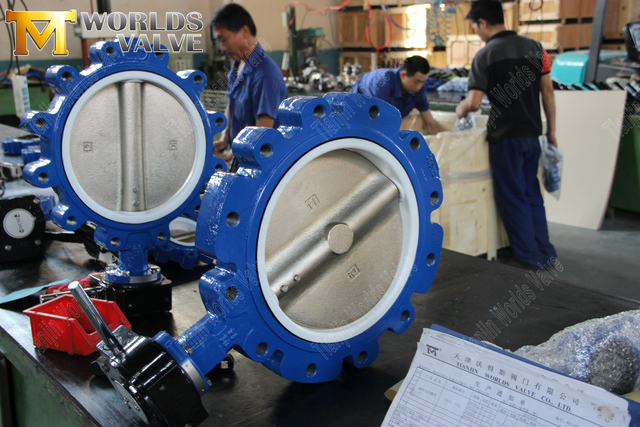 Konzentrische Schmetterlingsventilhersteller-Lug-Schmetterlingsventil mit Hebelgriff