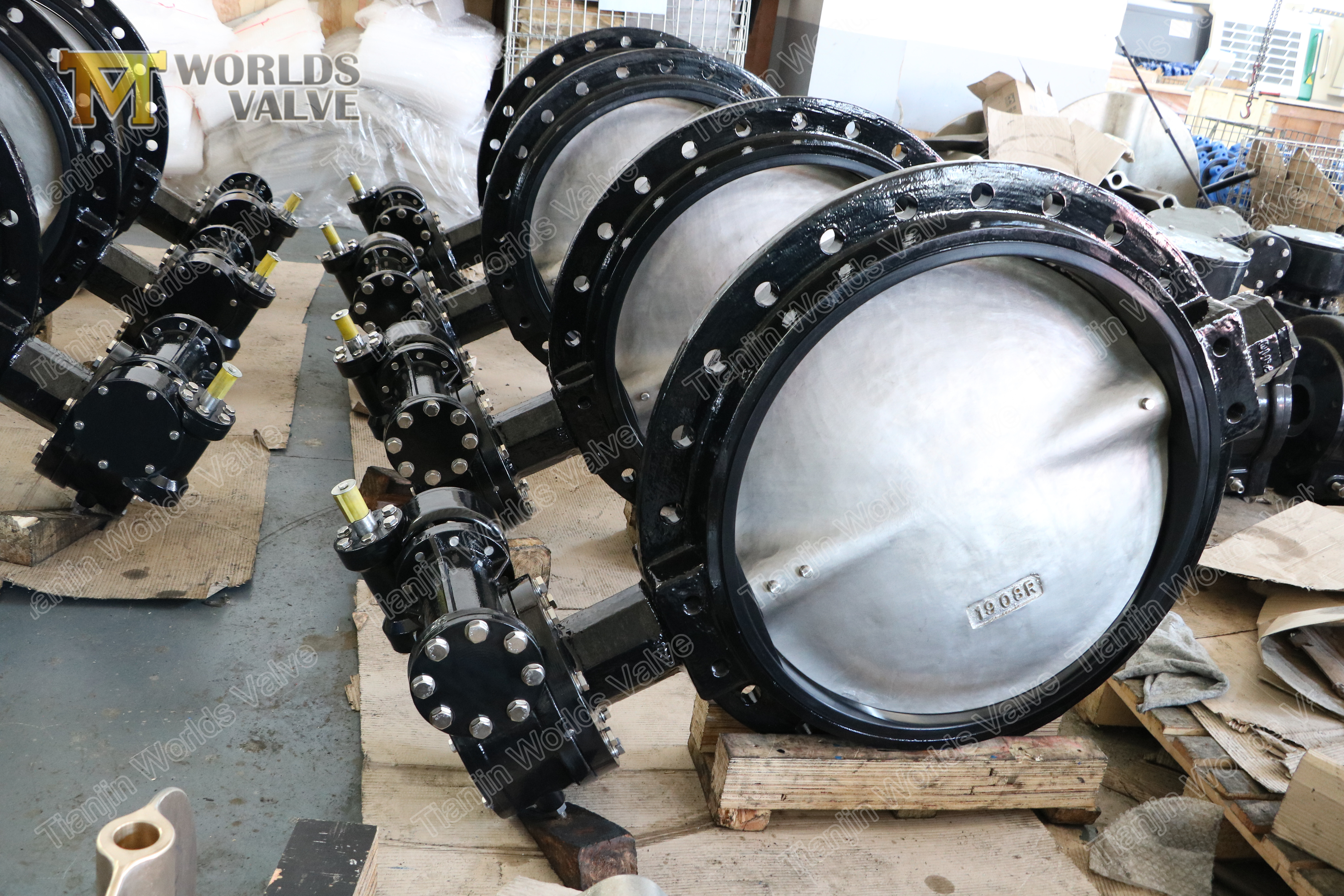 4 GJS400GJS500 Einzelflansch Duktiler Eisen Butterf