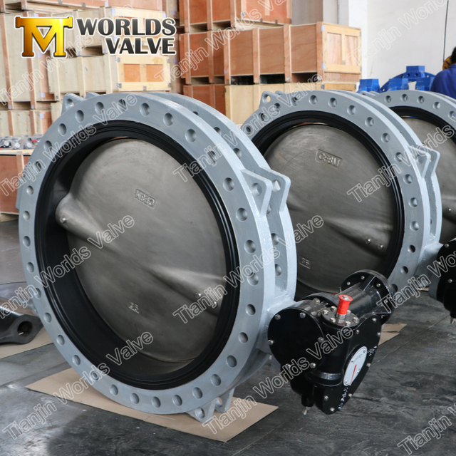 JIS16K JIS20k U-Sektion Schmetterling mit Gummisitz-Schneckengetriebe