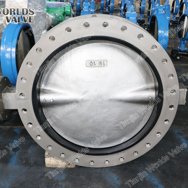 Duplex-Edelstahl U Doppelflansch-Schmetterlingsventil