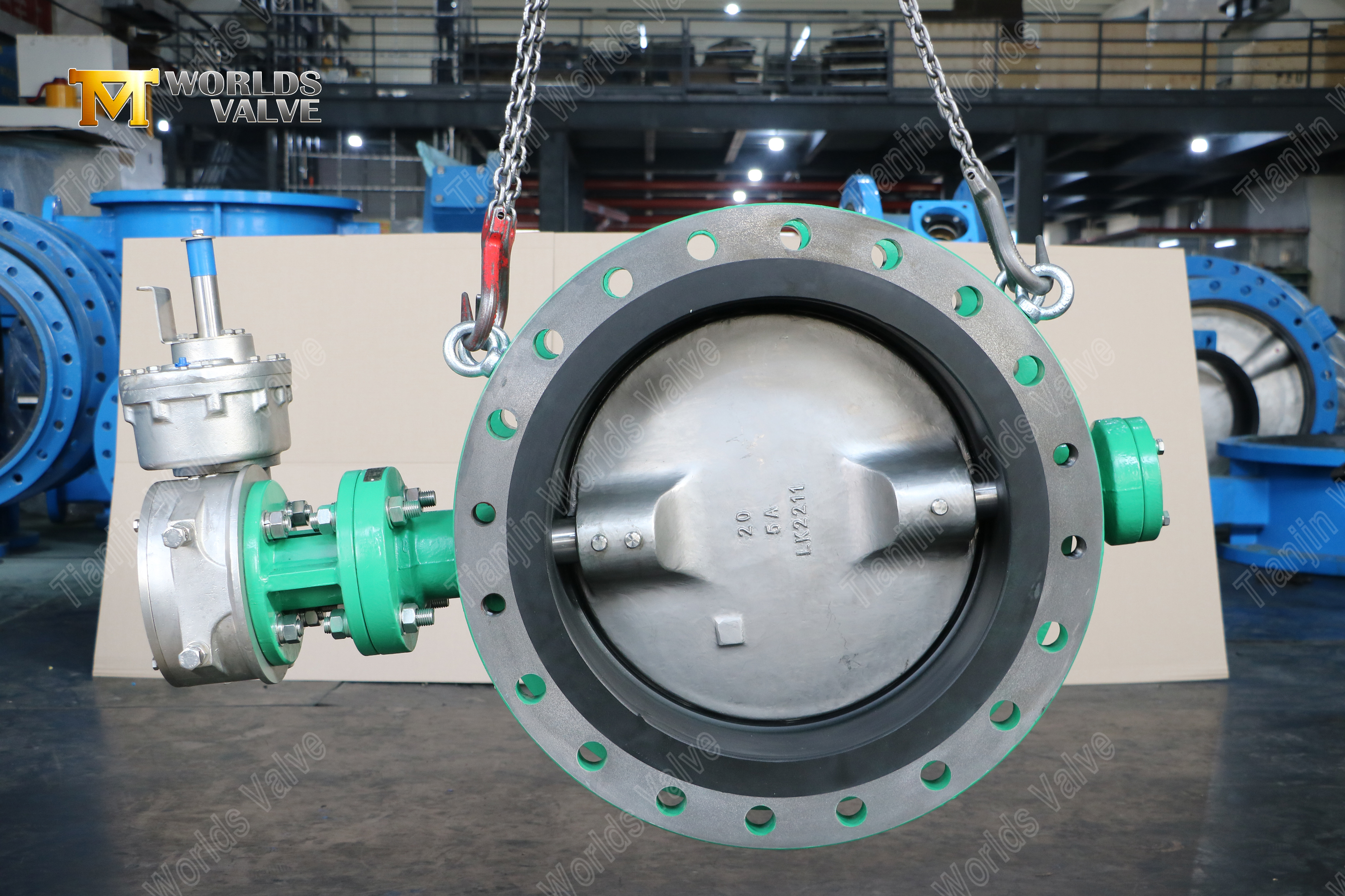 Doppelversatz Dual Phase Stahl Schmetterlingsventil mit Ebonit-Sitz-1 (4)