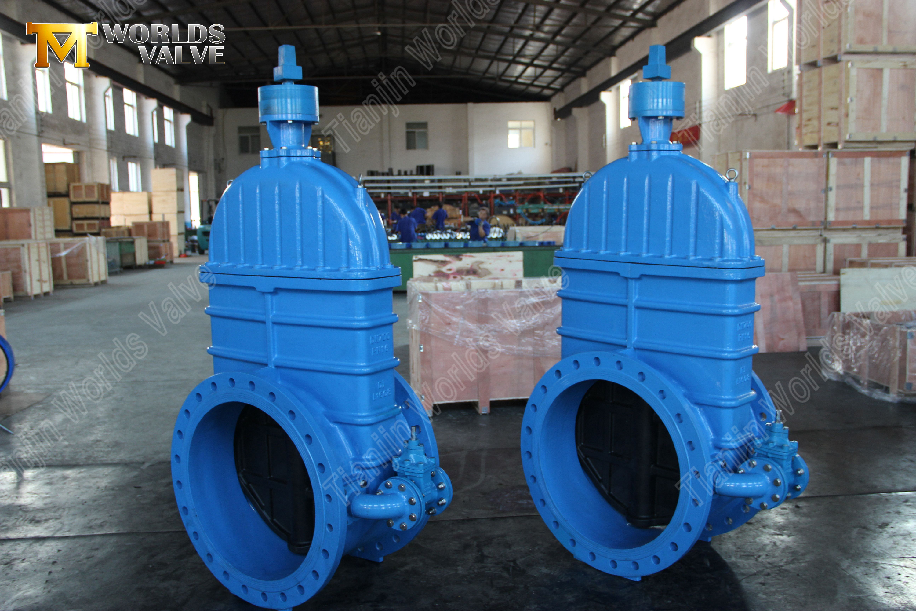 BS5163 Absperrschieber aus duktilem Gusseisen mit elastischem Sitz und nicht steigendem Schaft, zuverl&auml;ssige Wasserkontrolll&ouml;sung-1 (2)