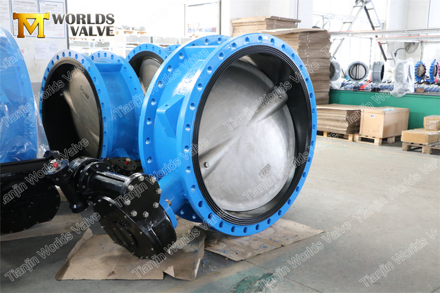 ANSI-Klasse 150 FF RF geflanschte Doppelflansch-Absperrklappe Verbundgummisitz