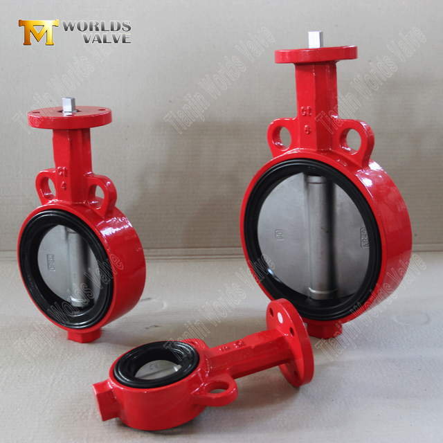 Schmetterlingsventil vom Typ Wafer mit Edelstahlkörper und Scheibe