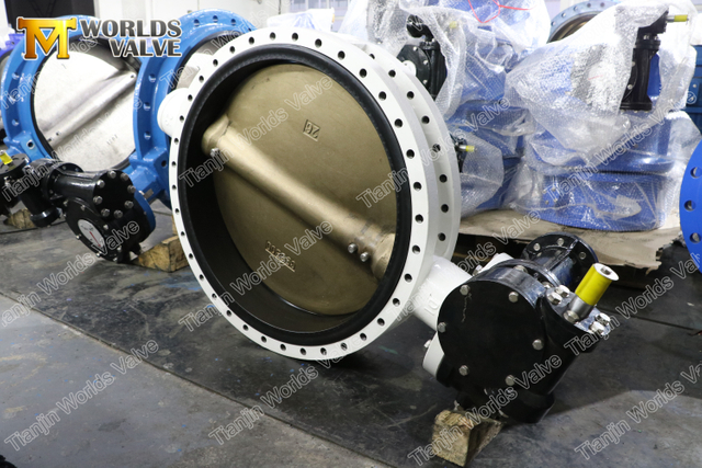 Doppelflansch-Absperrklappe mit U-Profil ISO5752 Gummisitz mit kurzem Muster