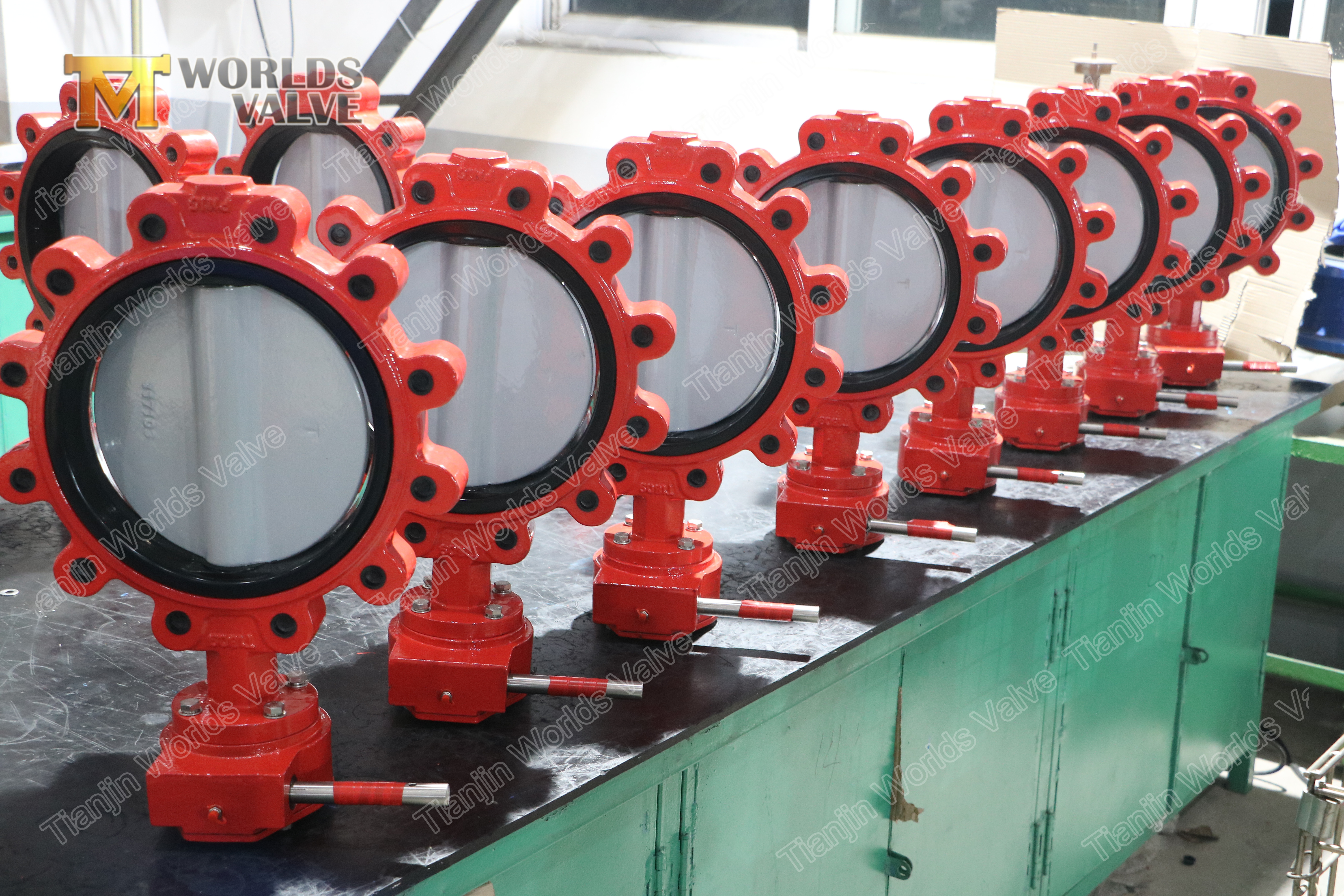 3 Duktiler Eisen-DI-Schmetterlingsventil,