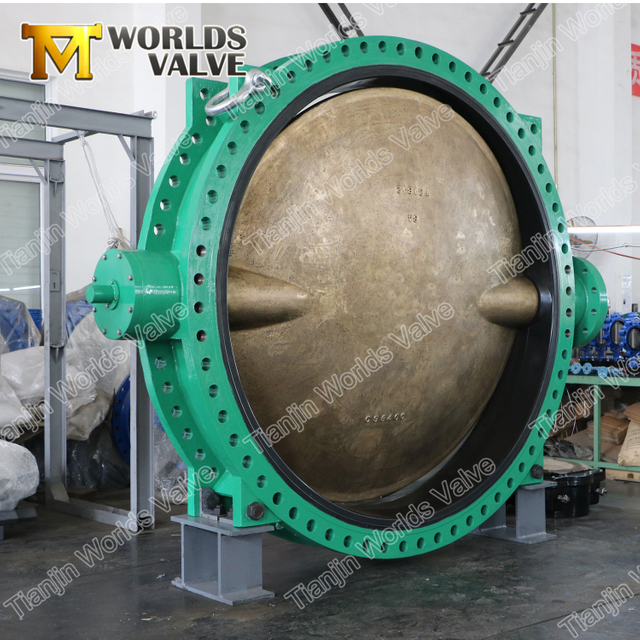 Großer Doppelflansch DN2100 DN2200 Absperrklappe