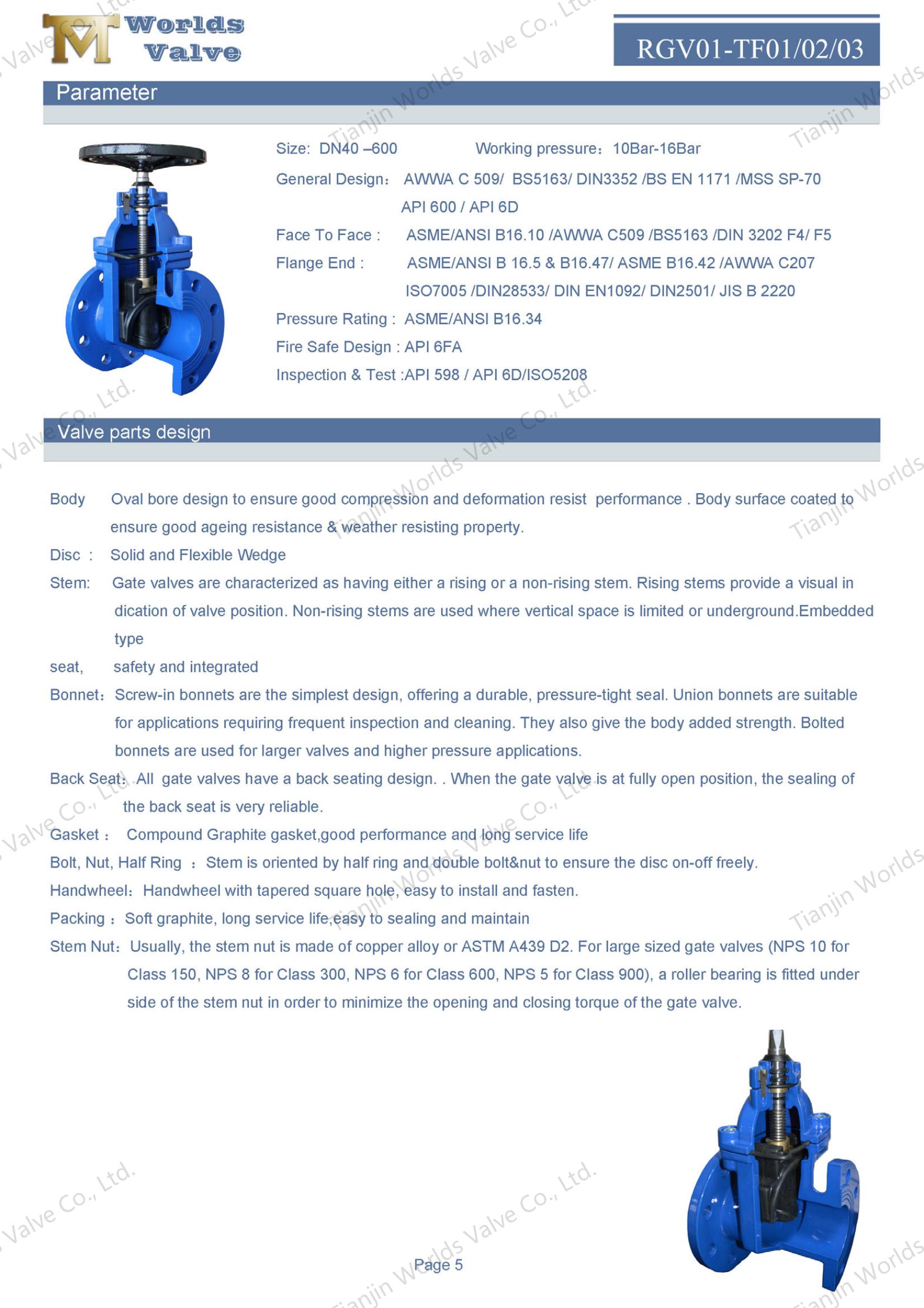 BS5163 EPDM sitzend di nicht ansteigende Stammentorventile (2)