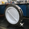 CF8M Split Body Schmetterlingsventil mit PTFE -Scheibe & Sitz