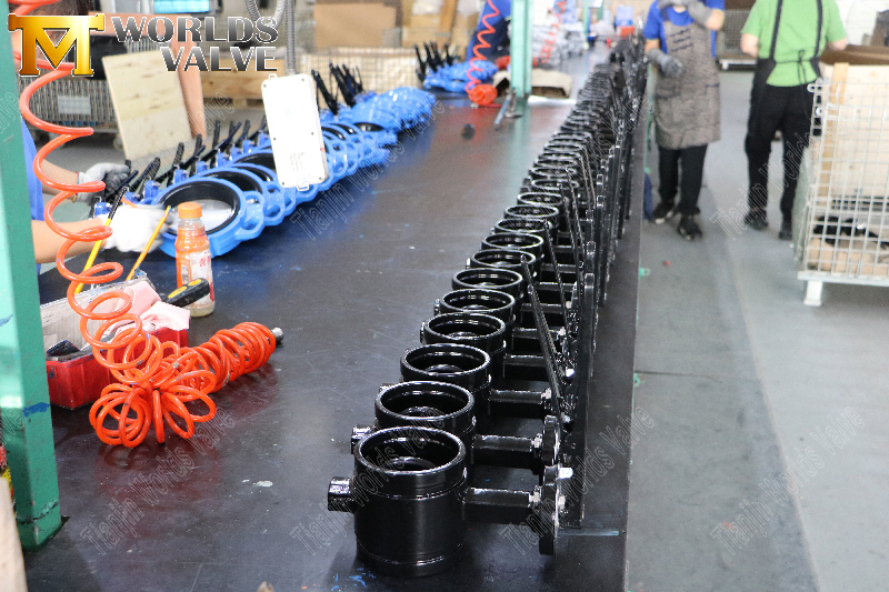 Wafer-Butterfly-Ventil mit Handhebel