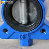 Halbloch-Absperrklappe | WCB-Körper, CF8-Scheibe, Viton-Sitz | Schneckengetriebe DN150 10K