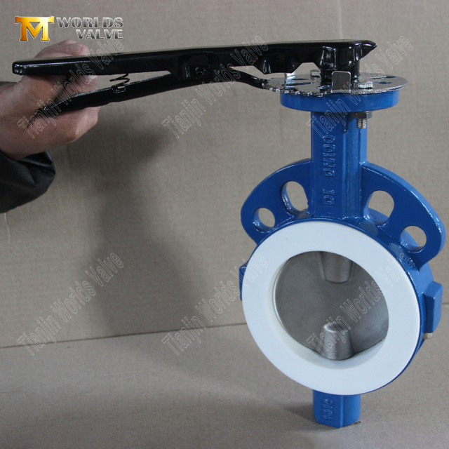 Wafer-Absperrklappe mit geteiltem Körper – PTFE-Sitz, OEM-Hersteller