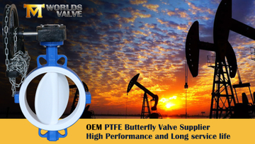 Chainwheel Operated Wafer Butterfly Valve PTFE Lined Seat & Disc Corrosion Resistant.jpg