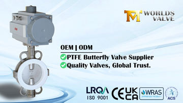 Pneumatic CF8M Wafer Butterfly Valve PTFE Seat & Split Body Design.png